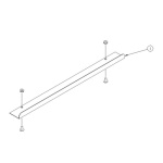 Safco TechWorks, Marker Tray for Whiteboards; 24"W - 750 ET11285