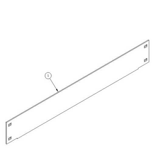  Safco TechWorks, Part Bin Panels; 24"W x 3"H - 758