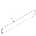 Safco TechWorks, Part Bin Panels; 24"W x 3"H - 758 ET11287