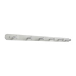 Safco Nail Head Coat Hook, 6-Hook (Qty. 6), Satin Aluminum - 4202 ET11310