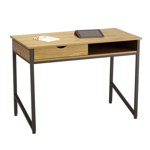 Photograph of Safco Single Drawer Office Desk - (2 Colors Available)