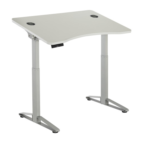 Photograph of Safco Defy Adjustable-Height Desk Top, White - 1982WH