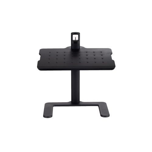 Photograph of the Safco Shift Height-Adjustable Footrest allows you to create a standing solution for your workspace by pairing this footrest with your standing workstation or table.