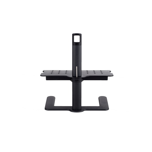 Photograph of the Safco Shift Height-Adjustable Footrest allows you to create a standing solution for your workspace by pairing this footrest with your standing workstation or table.