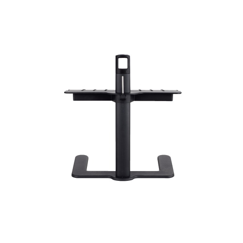 Photograph of the Safco Shift Height-Adjustable Footrest allows you to create a standing solution for your workspace by pairing this footrest with your standing workstation or table.