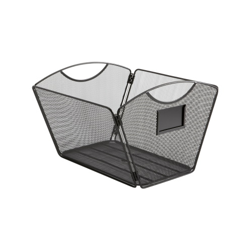  Safco Onyx Mesh Desktop Tub File, Letter Size - 6 Pack, Black - 2162BL