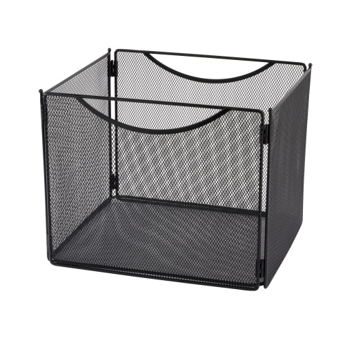  Safco Onyx Mesh Desktop Box File, 10"D - 6 Pack, Black - 2170BL