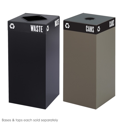  Safco Public Base, 31-Gallon - (2 Colors Available)