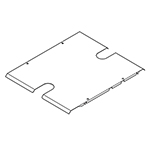 Safco Shelves for Sorters w/ Doors; 11"W x 14"D; Package of 6 - 1114SDP06 ET11374