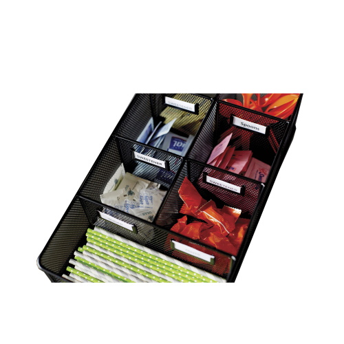 Photograph of Safco Onyx Tower Break Room Organizer, Black - 3290BL