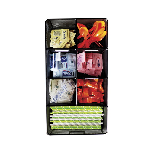 Photograph of Safco Onyx Tower Break Room Organizer, Black - 3290BL