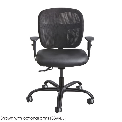 Photograph of Safco Vue Intensive Use Mesh Task Chair, Black Vinyl - 3397BV