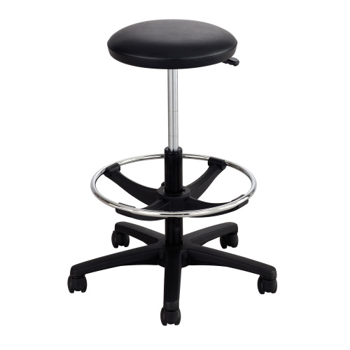  Safco Extended-Height Lab Stool, Black - 3436BL