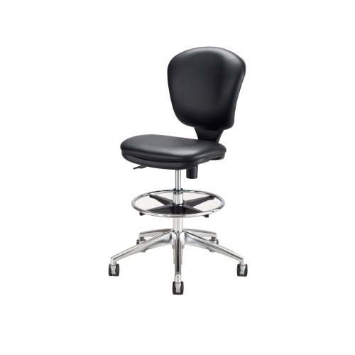 Photograph of Safco Metro Extended-Height Chair, Black Vinyl - 3442BV