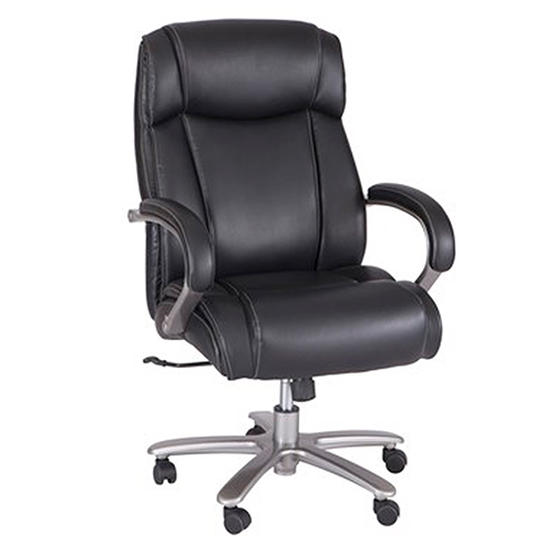  Safco Big &amp; Tall High-Back Chairs, 500 lb. Capacity, Black - 3502BL