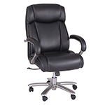 Safco Big & Tall High-Back Chairs, 500 lb. Capacity, Black - 3502BL ET11426