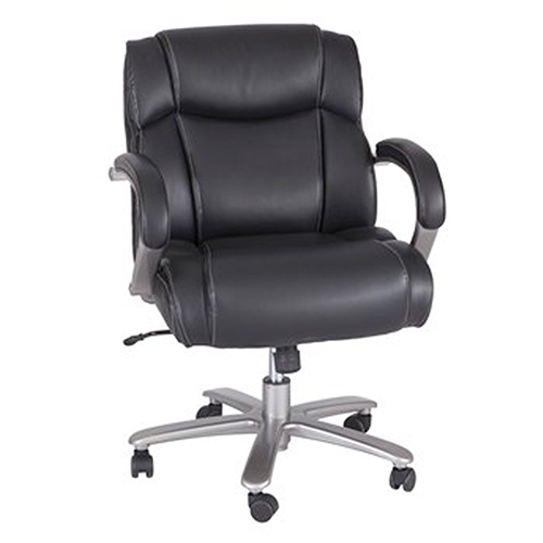  Safco Big &amp; Tall Chair, 350 lb. Capacity, Black - 3504BL