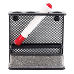 Safco Onyx Mesh Marker Holder with Shelf, Black - 3611BL ET11433