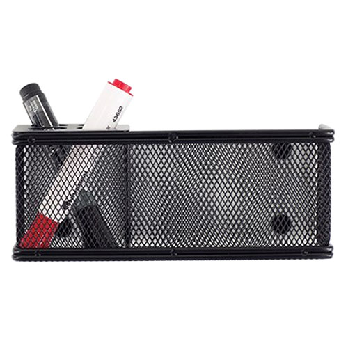Photograph of  Safco Onyx Mesh Marker Organizer with Basket, Black - 3612BL