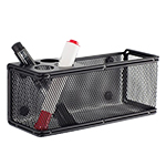 Safco Onyx Mesh Marker Organizer with Basket, Black - 3612BL ET11434