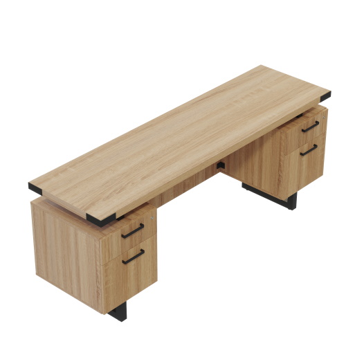 Photograph of Safco Mirella Credenza W/ MOD PANEL - (4 Colors Available)
