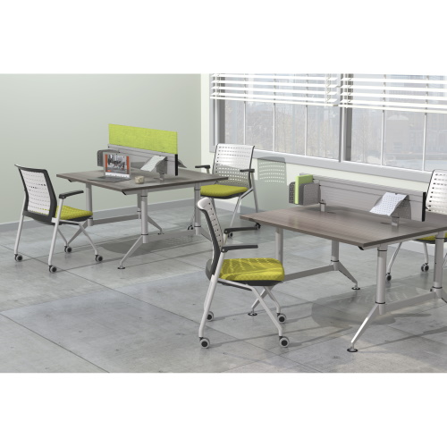 Photograph of the Safco EVEN, File Folder or Paper Holder, Silver - LDFH1SLV accessorizes your EVEN™ Workstations with this Folder/Paper Sorter Tray.