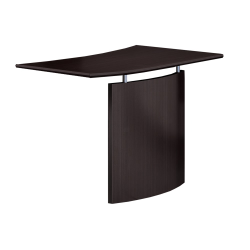  Safco Medina Curved Desk Bridge, Left, Mocha - MNBDGLLDC