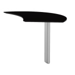 Safco Medina Curved Desk Extension, Right, Gray Steel - MNEXTRLGS ET11751