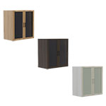 Safco Mirella Glass Cabinet Door Display - (3 Colors Available) ET11766