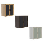 Safco Mirella Glass Cabinet Door Display - (3 Colors Available) ET11766