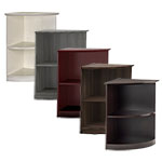 Safco Medina 2-Shelf Quarter Round Bookcase - (5 Colors Available) ET11775