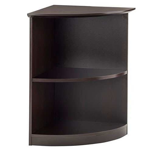 Safco Medina 2-Shelf Quarter Round Bookcase - (5 Colors Available)