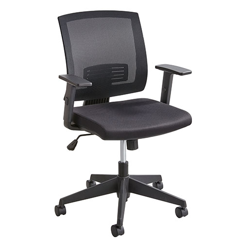  Safco Mezzo Task Chair, Black - 7195BL