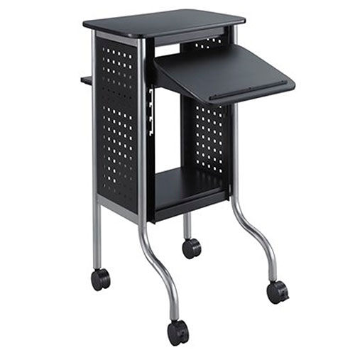 Photograph of  Safco Scoot Presentation Cart, Black - 8945BL
