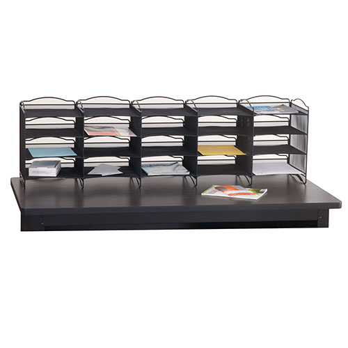  Safco Onyx Mail Sorter, Black - 7770BL