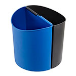 Safco Desk-Side Recycling Receptacle-SM, Black, Blue - 9927BB ET11825