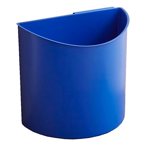 Photograph of Safco Desk-Side Recycling Receptacle-LG, Black, Blue - 9928BB