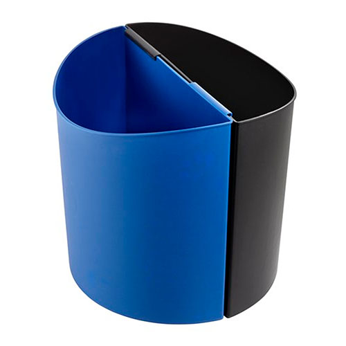  Safco Desk-Side Recycling Receptacle-LG, Black, Blue - 9928BB
