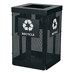 Safco Onyx Waste Receptacle - Black - 9936BL ET11832