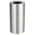 Safco Single Recycling Receptacle, 27 Gallon, Stainless Steel - 9942SS ET11835