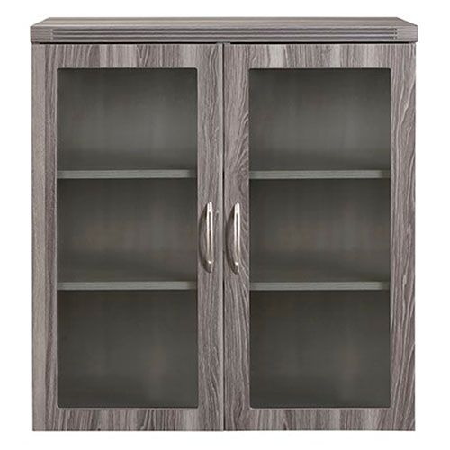 Photograph of the Safco Aberdeen Series Glass Display Cabinet - (4 Colors Available)