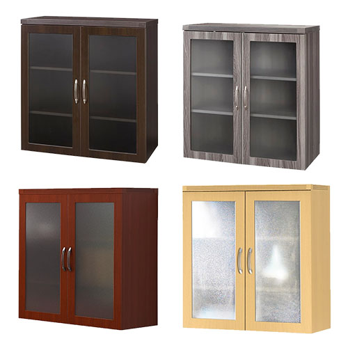  Safco Aberdeen Series Glass Display Cabinet - (4 Colors Available)
