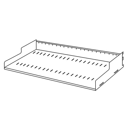  Safco ARC Rotary Slotted Shelf; 24&quot;W x 12&quot;D - ARC2412SLF