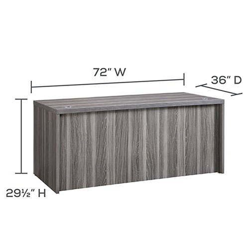 Photograph of the Safco Aberdeen Series 72" Conference Front Desk - ARD7236LGS