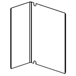 Safco CSII Interior Leg Panel, 11 1/2"W x 20 1/4"D x 27 1/4"H - CL24 ET11877