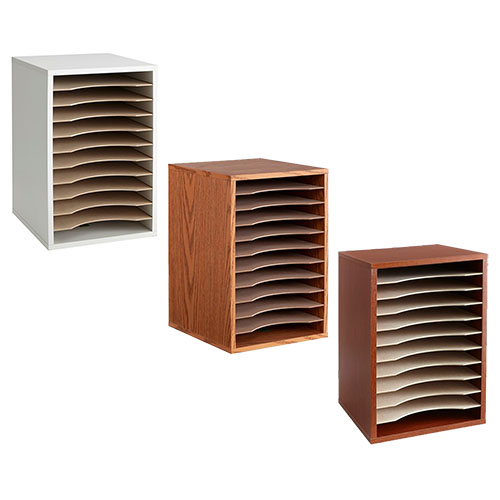  Safco Vertical Desk Top Sorter, 11 Compartment - (3 Colors Available)