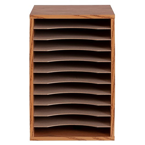 Photograph of Safco Vertical Desk Top Sorter, 11 Compartment - (3 Colors Available)