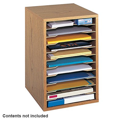 Safco Vertical Desk Top Sorter, 11 Compartment (3 Colors Available