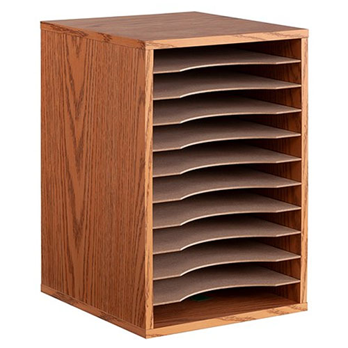 Photograph of Safco Vertical Desk Top Sorter, 11 Compartment - (3 Colors Available)