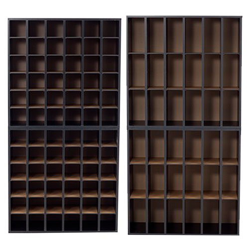 Photograph of  Safco Wood 18-Compartment Mail Sorter, Black - 7765BL